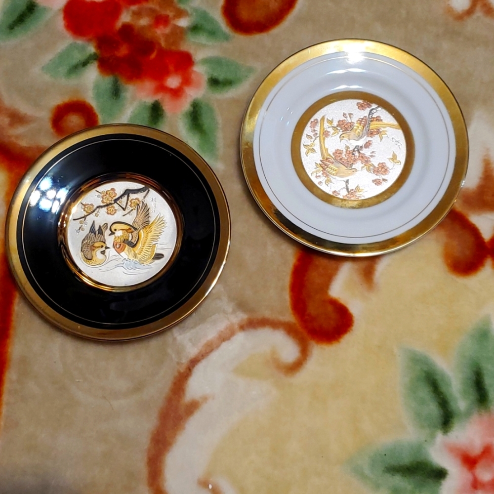 The Art of Chokin Antique Plate- 24 Kt Gold Trim